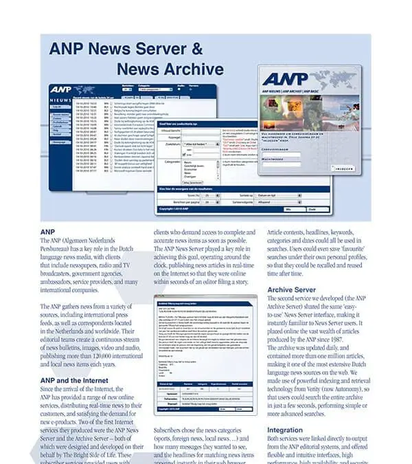 ANP News Service Brochure