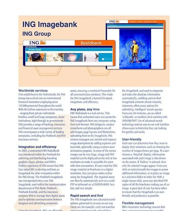 ING Image Bank Brochure