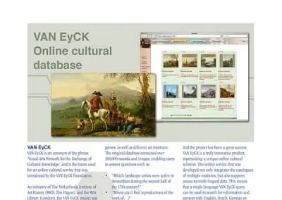 VAN EyCK Cultural Archive Brochure