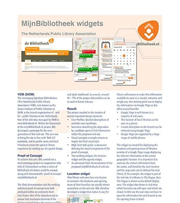 Dutch Libraries Brochure