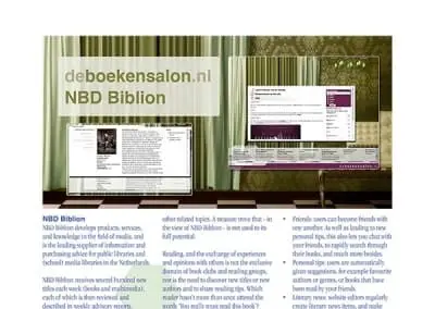 NBD Biblion Boekensalon Brochure