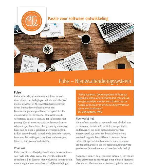 PwC Pulse Brochure