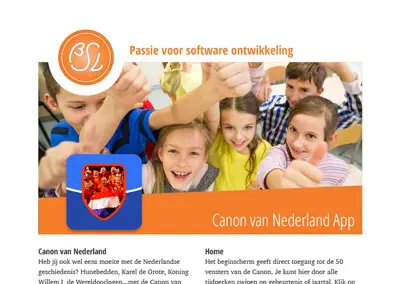 Canon van Nederland App Brochure