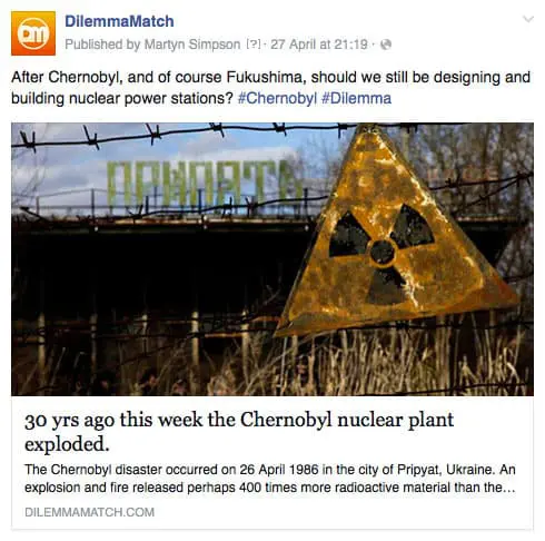 DilemmaMatch app - Chernobyl