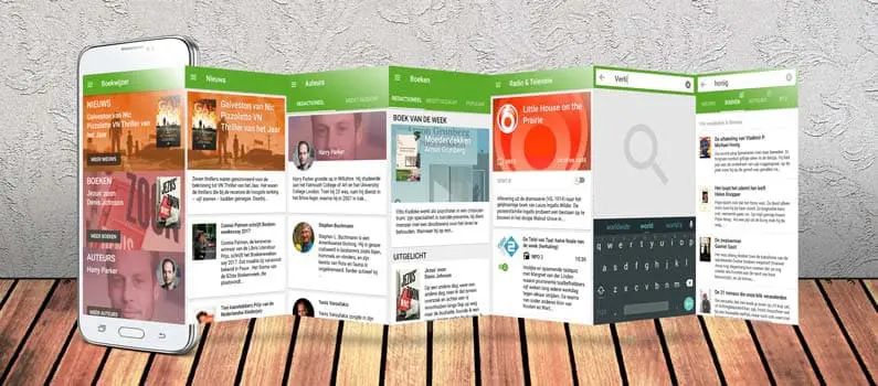 Mobile app interface design  – BoekWijzer’s new look!