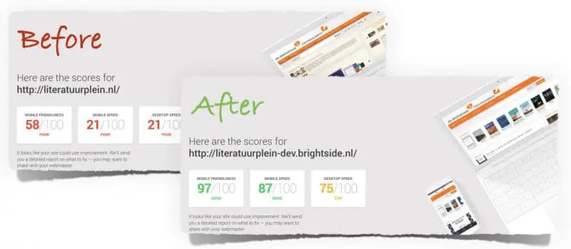 pagespeed en responsive design