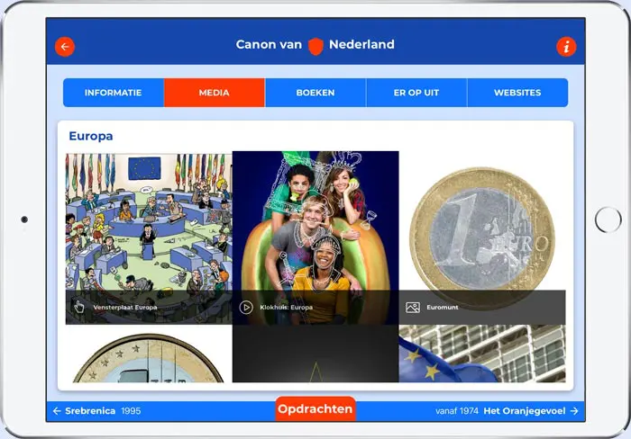 Canon van Nederland app