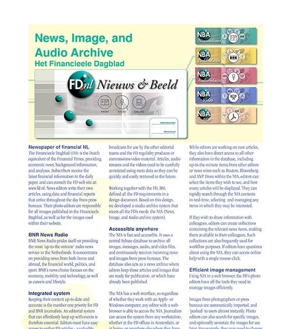 FD News and Image Archive Brochure
