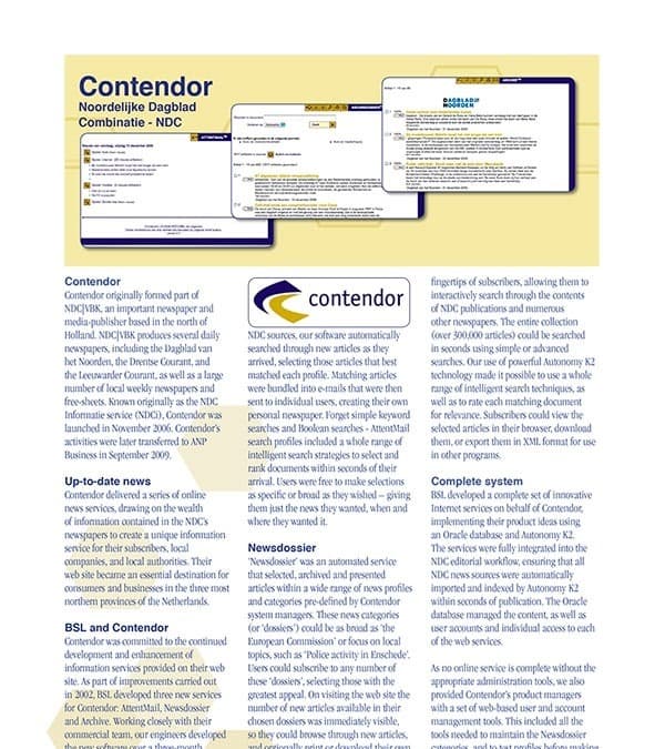NDC Contendor Brochure