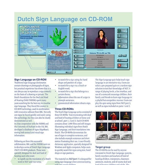 Nederlandse Gebarentaal Brochure